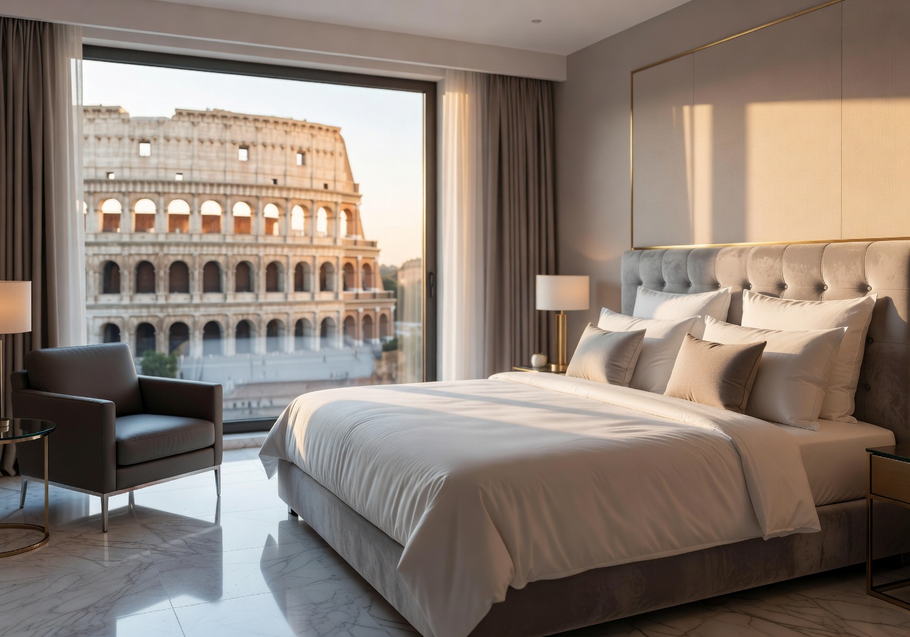 Hotel Bella Roma near the Colosseum in Rome with modern comfortable rooms