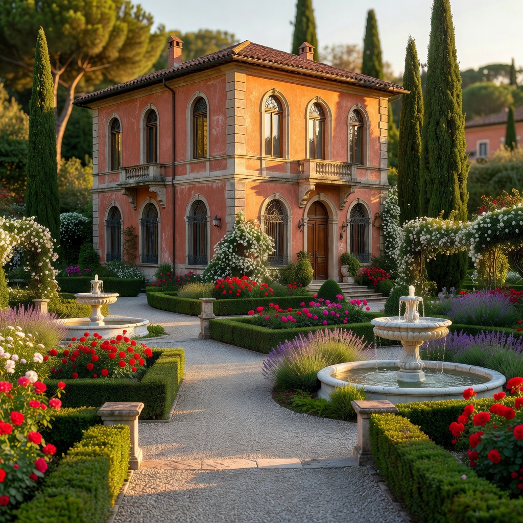 Hotel Villa Aurora exterior view with Italian garden
